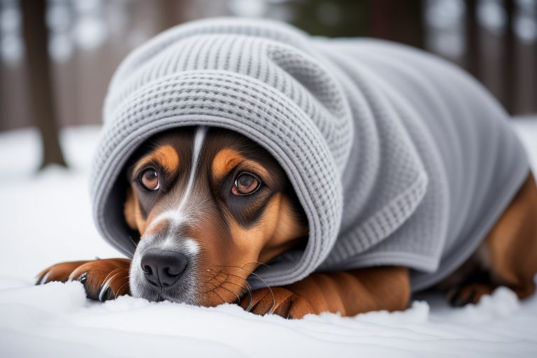 keep dog warm in winter