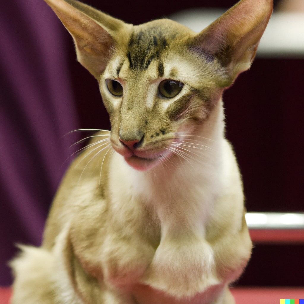 16 Cats with big ears. 